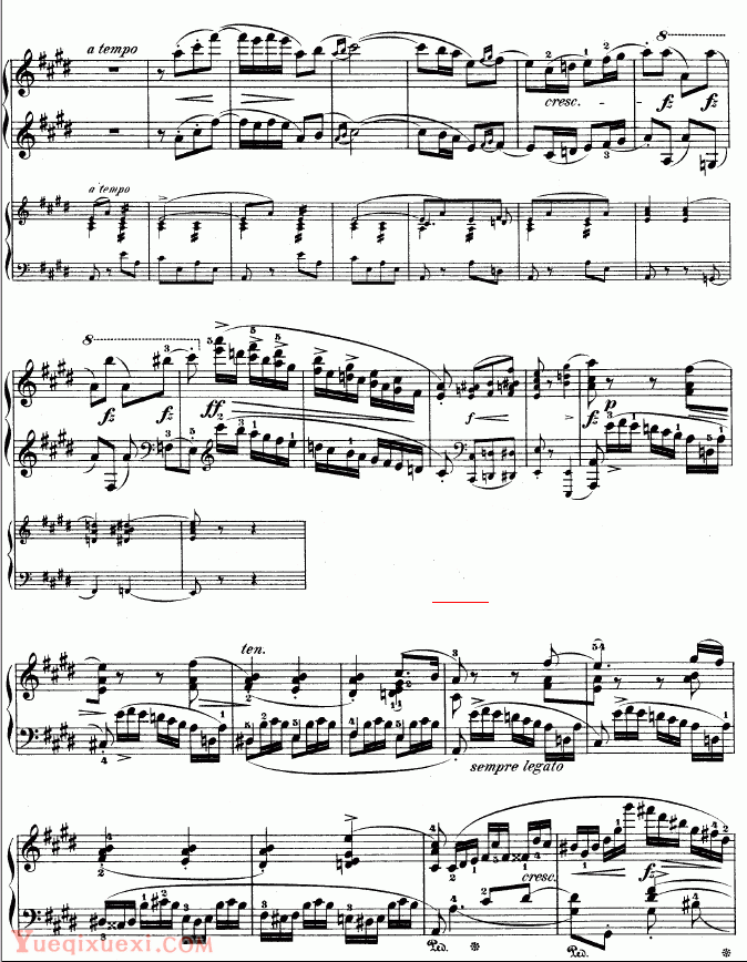 肖邦-chopin 钢琴第一协奏曲 op.11-3（钢琴名人名曲)