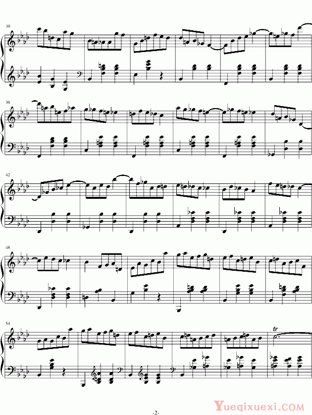 肖邦chopin 肖邦圆舞曲Op643 钢琴谱