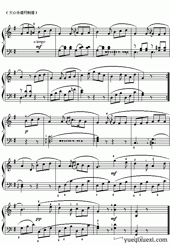 (德)贝多芬：G大调小奏鸣曲之二
