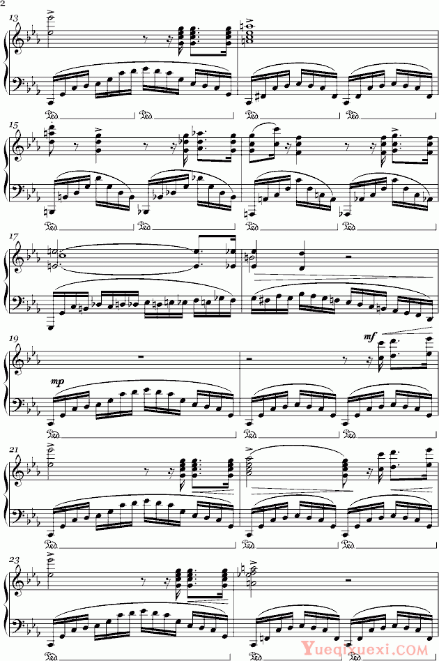 肖邦chopin 革命练习曲op 10 No 12 钢琴谱