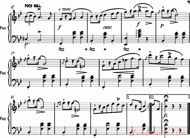 肖邦 chopin Mazurkas Op 7 No 1 钢琴谱