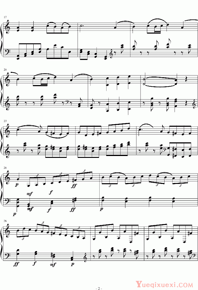 布列瓦尔 C大调奏鸣曲钢琴谱