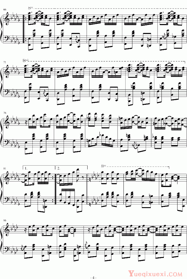 拉格泰姆 Scott Joplin Maple Leaf Rag 钢琴谱