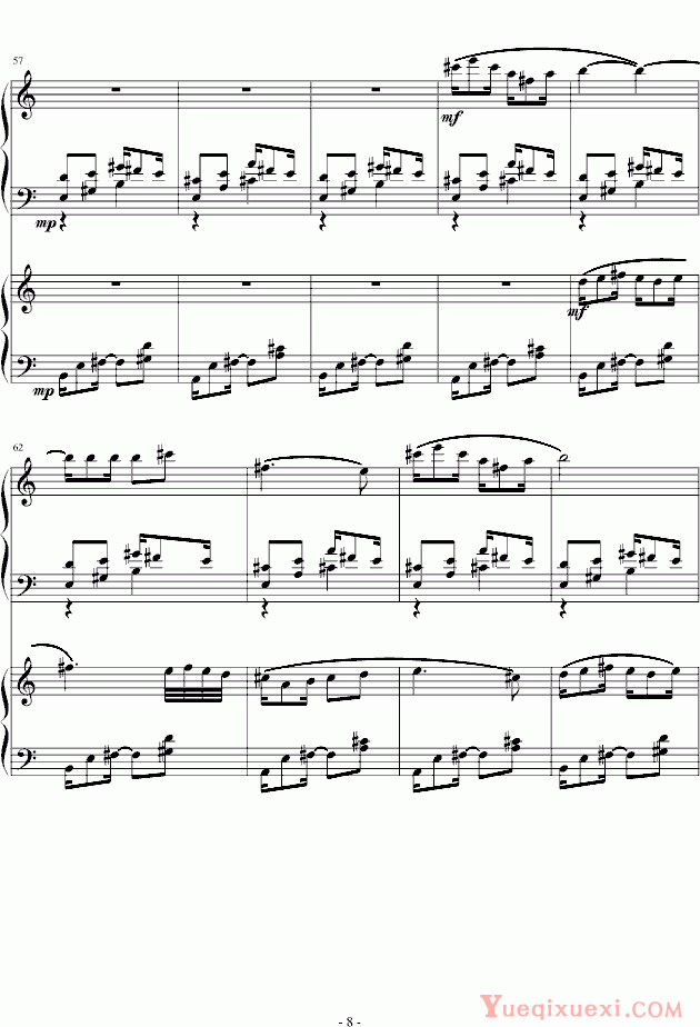 米约 爵士双钢琴奏鸣曲第三乐章