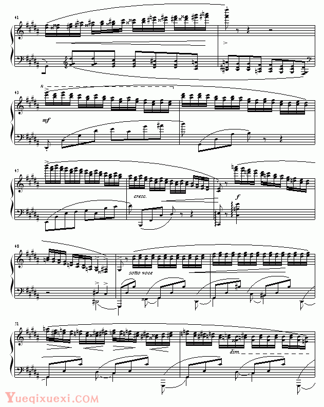 肖邦-chopin 练习曲OP25No6 回忆(钢琴名人名曲)