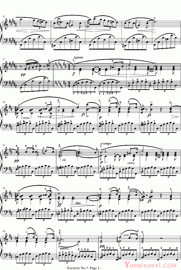 肖邦 chopin 肖邦夜曲No.3,Op.9-3