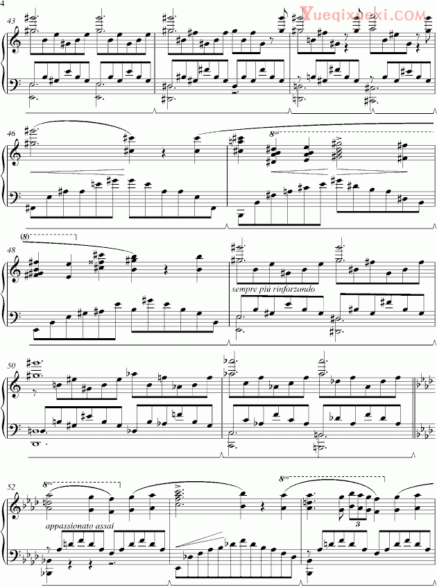 李斯特 Liebesträum （爱之梦） No.3 钢琴谱