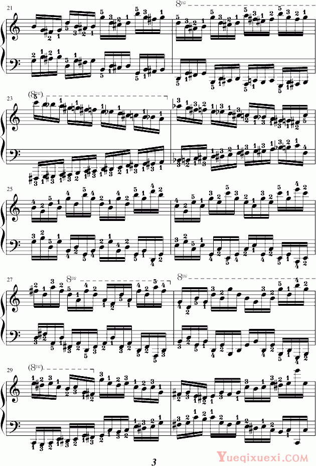 车尔尼 Czerny 299最难练习曲
