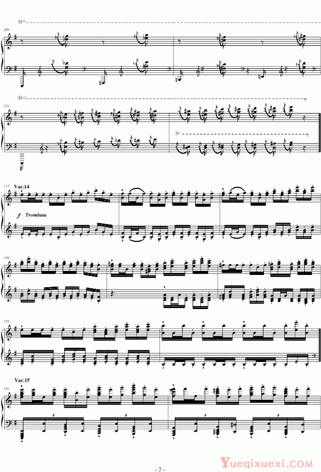 Charles Valentin Alkan 阿尔坎Op.39 No.12 变奏曲