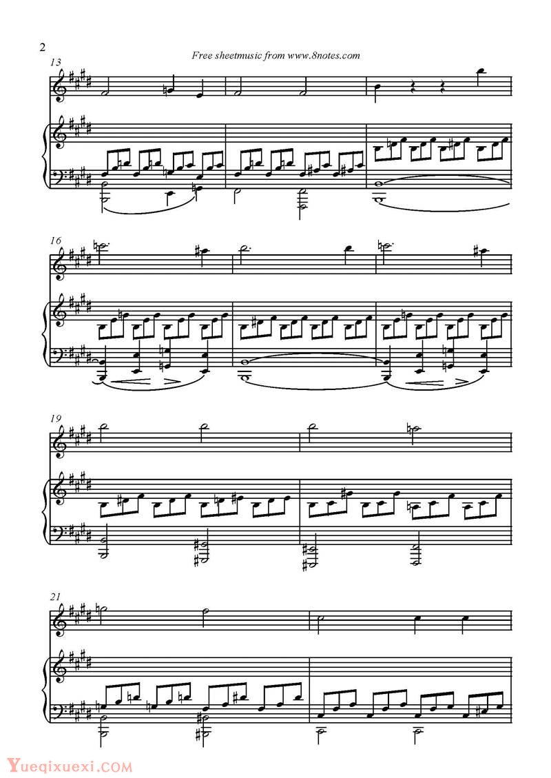 贝多芬的[月光奏鸣曲]钢琴谱（Moonlight Sonata - L.van Beethoven Op 27 No.2）