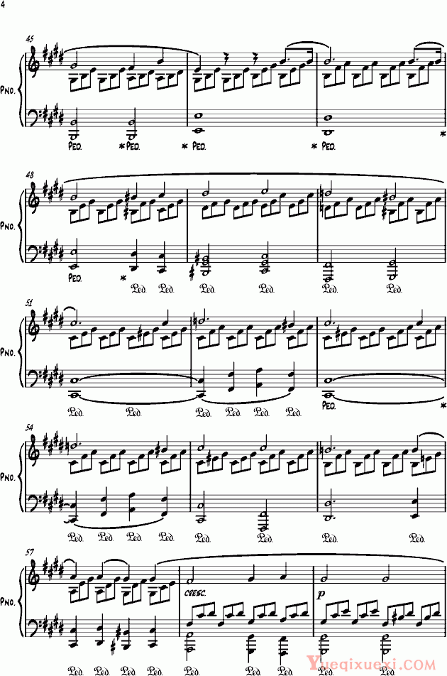 贝多芬beethoven Moonlight Sonata in Cm 钢琴谱