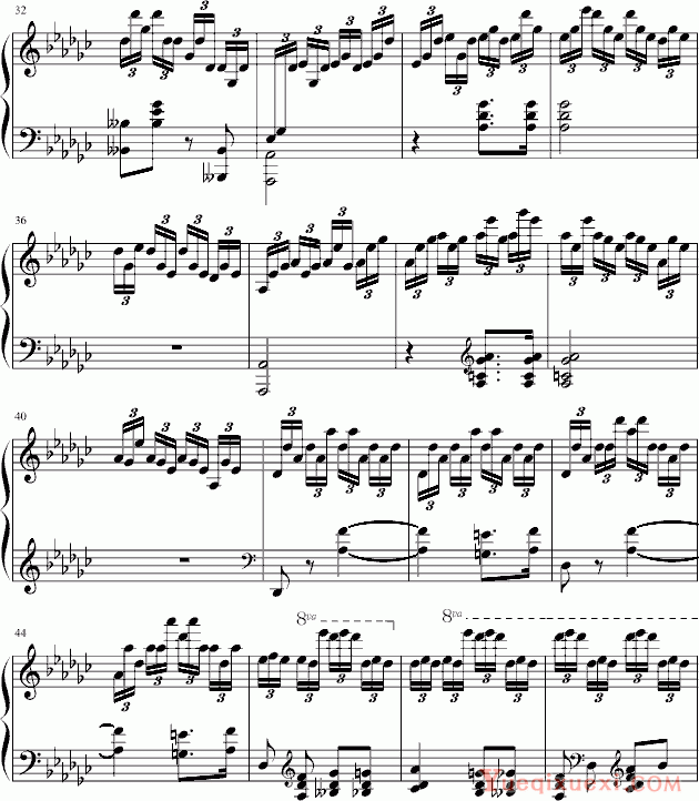肖邦 chopin 练习曲 op 10-5
