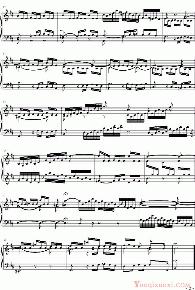 奥芬巴赫《三部创意 NO.15》第15首 钢琴谱