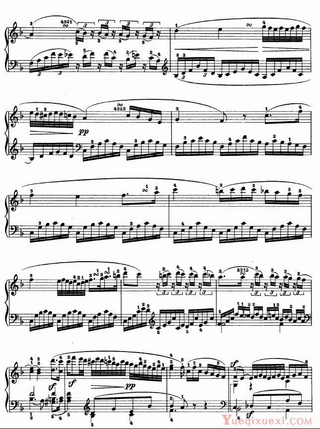 贝多芬-beethoven f小调第一钢琴奏鸣曲