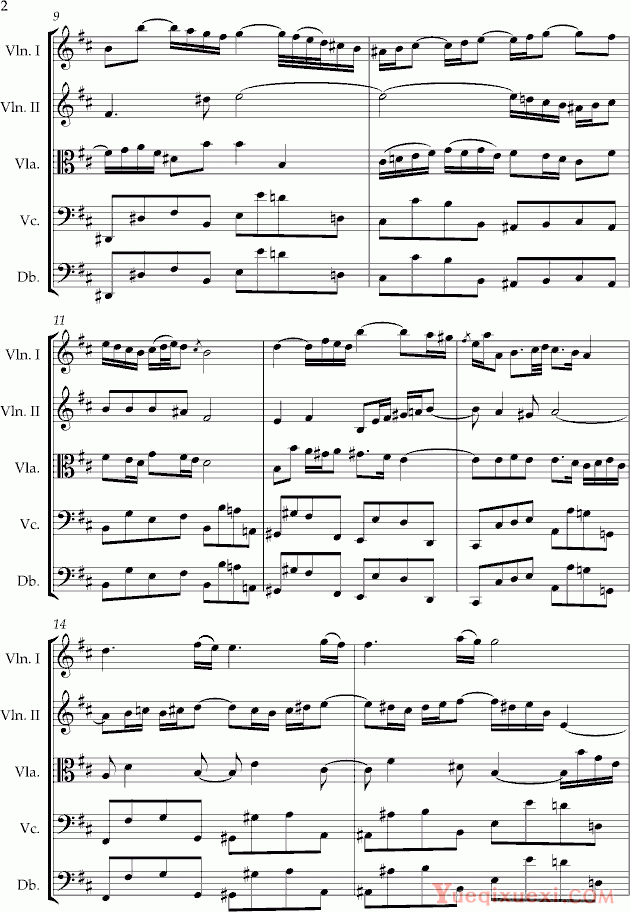 巴哈 Bach Johann Sebastian g弦之歌原版钢琴谱