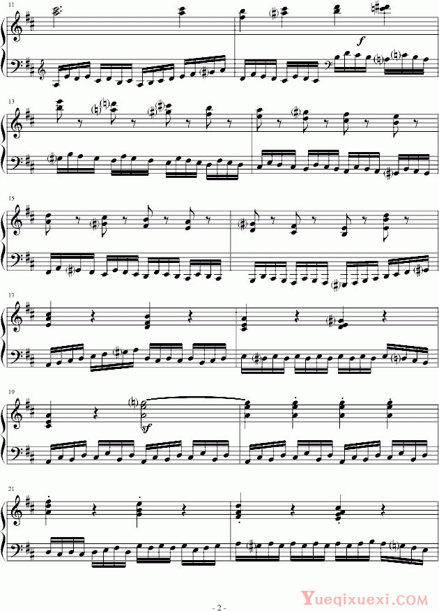 车尔尼 Czerny 练习曲（Op.636 No.11）