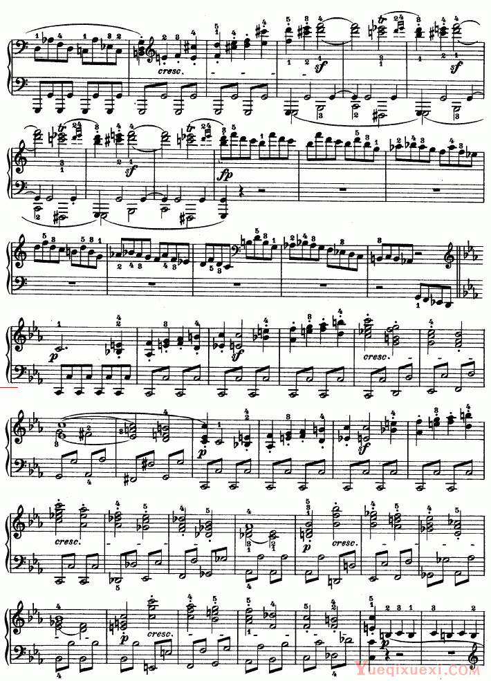 贝多芬-beethoven C小调第八琴奏鸣曲（悲怆）Op—13