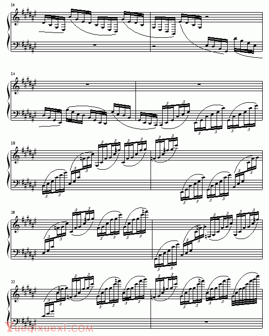 柴科夫斯基-Peter Ilyich Tchaikovsky 《天鹅湖组曲》之四 双人舞（钢琴名人名曲)