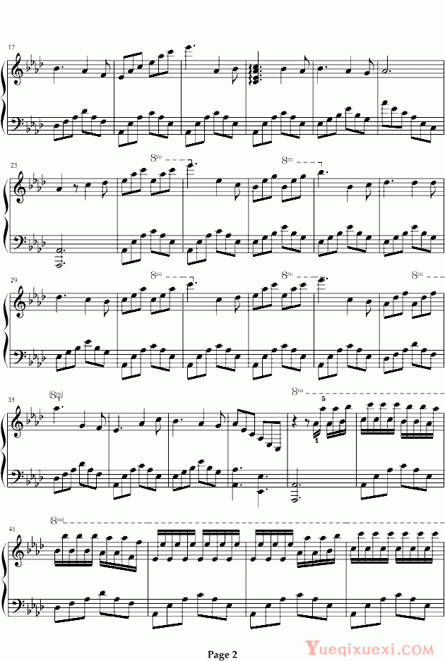 巴达尔杰斯卡 甜蜜奏鸣曲（三连音附指法） 钢琴谱
