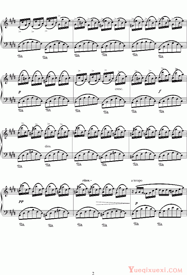 肖邦 chopin 幻想即兴曲Op.66