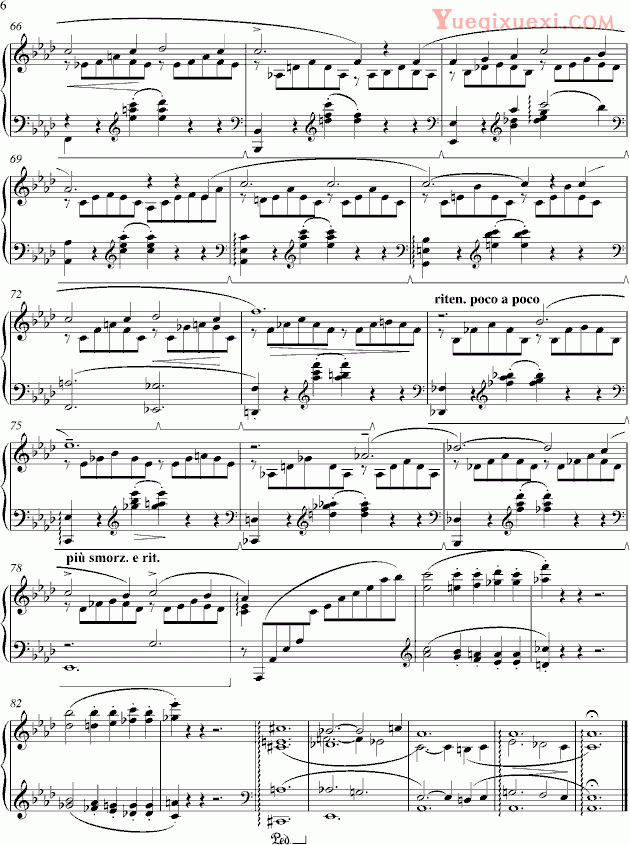 李斯特 Liebesträum （爱之梦） No.3 钢琴谱