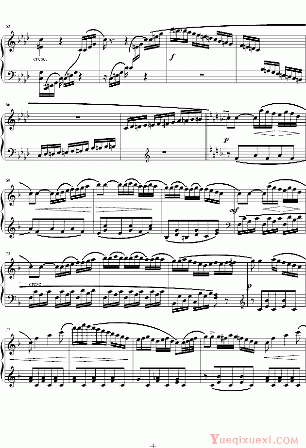 库劳 小奏鸣曲Op.20.No.3第三乐章 钢琴谱