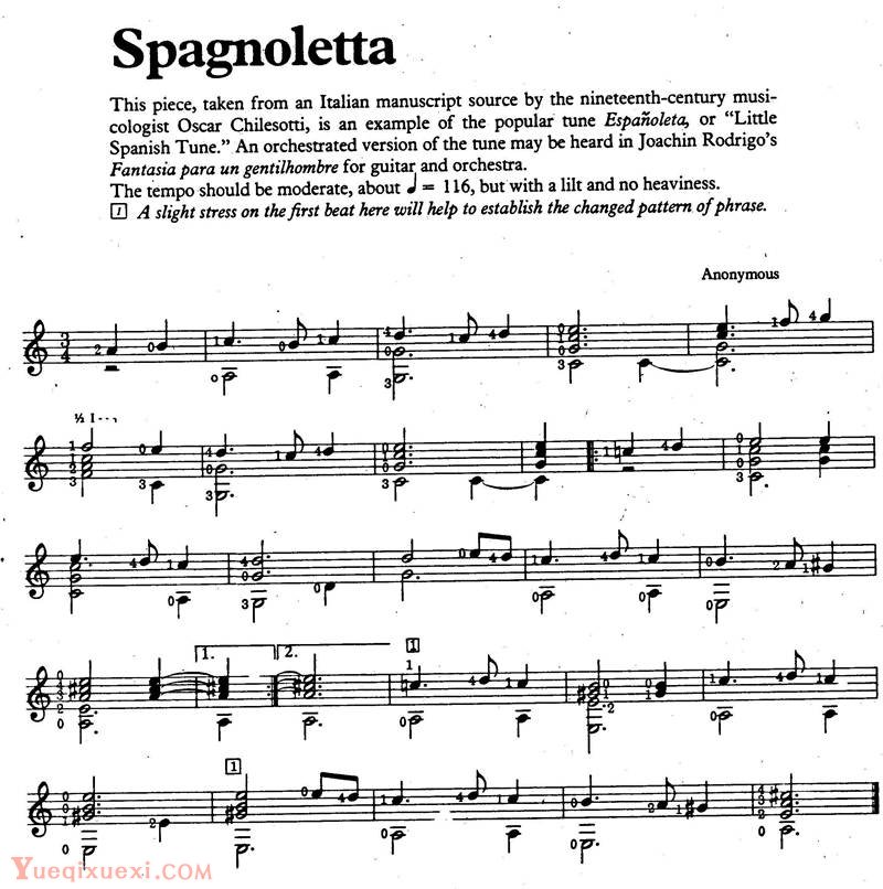 Luto & Baroque Guitar:（Anonim）Spagnolletta