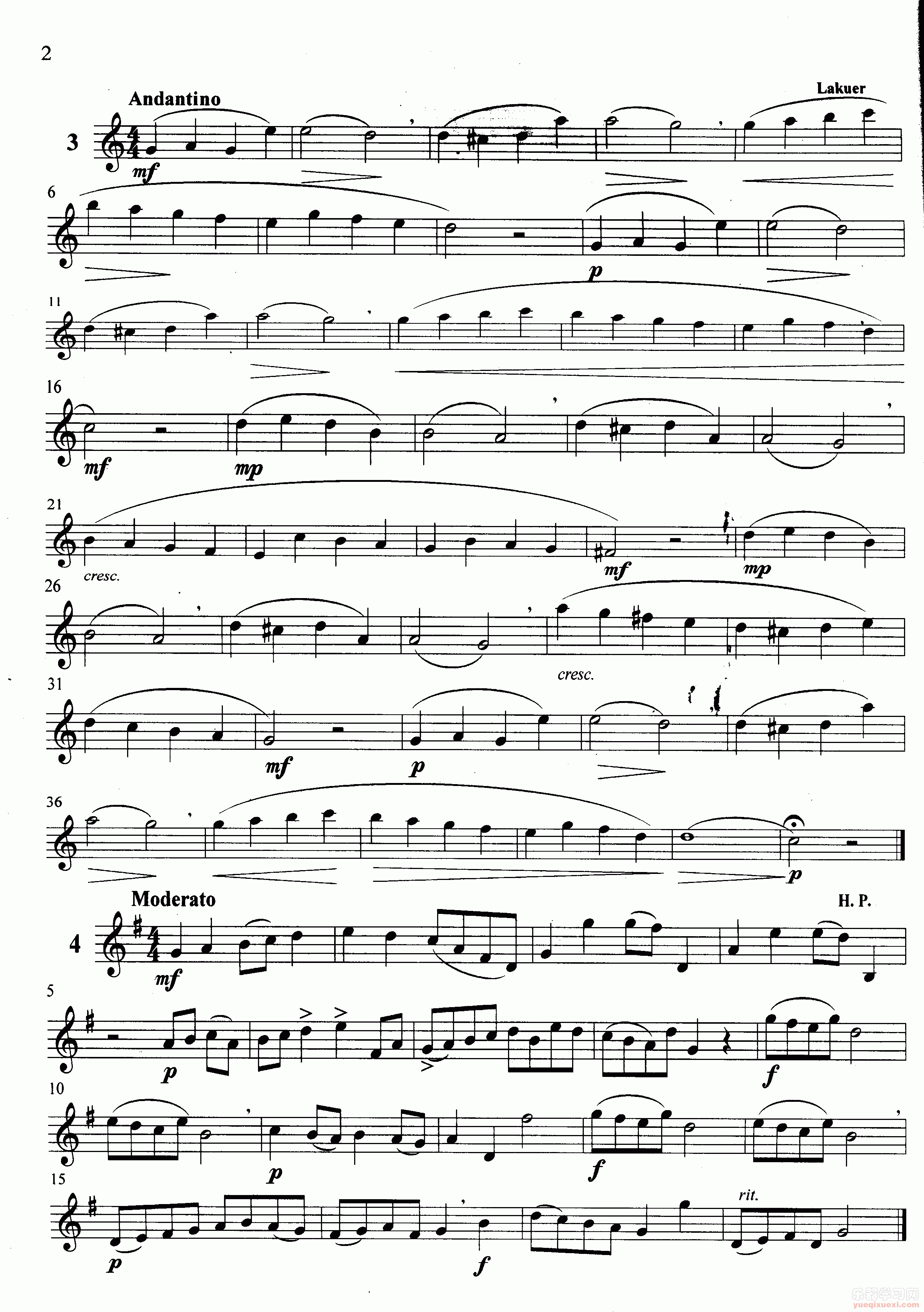 萨克斯管练习曲第100—002页