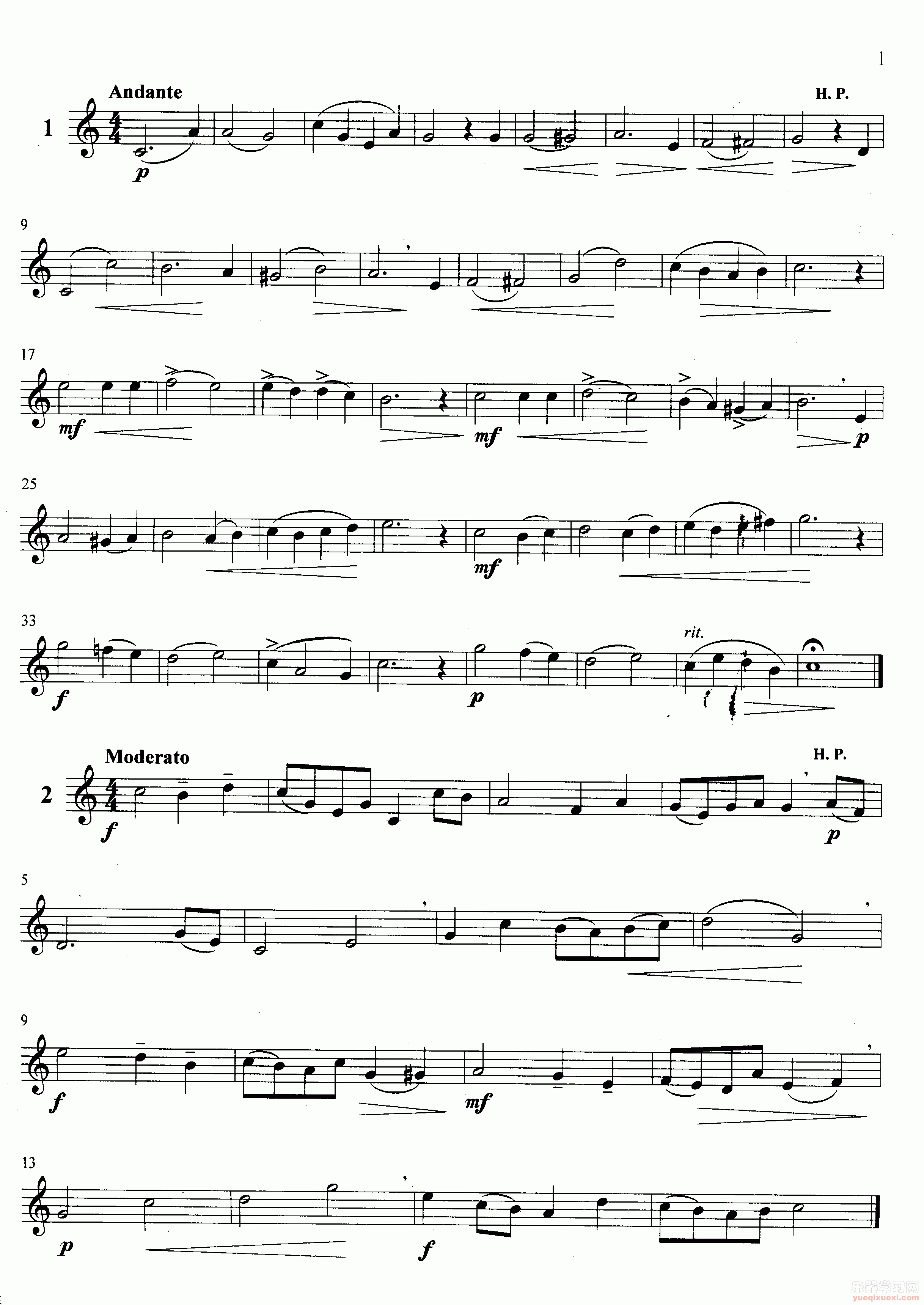 萨克斯管练习曲第100—001页