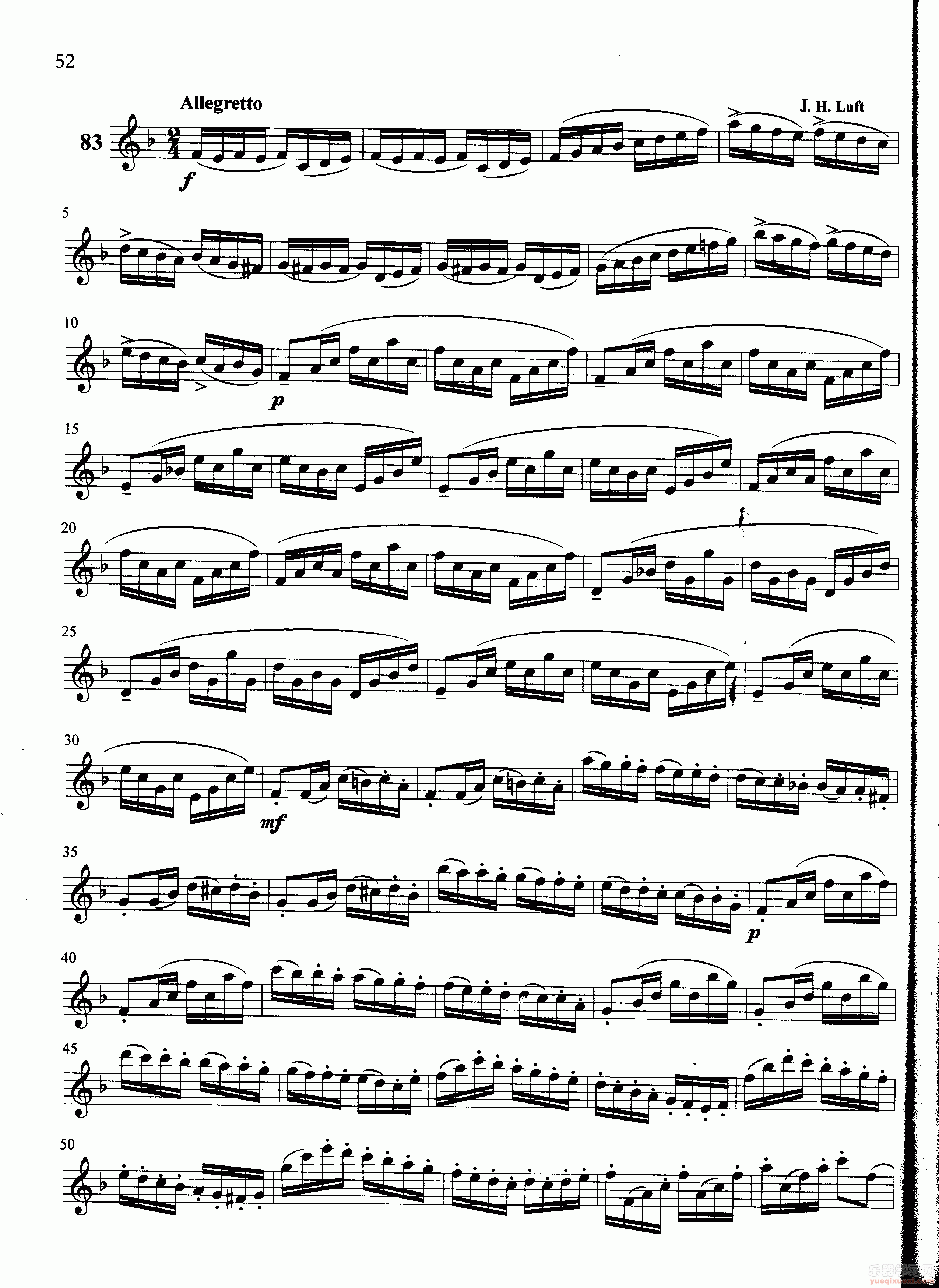 萨克斯管练习曲第100—052页