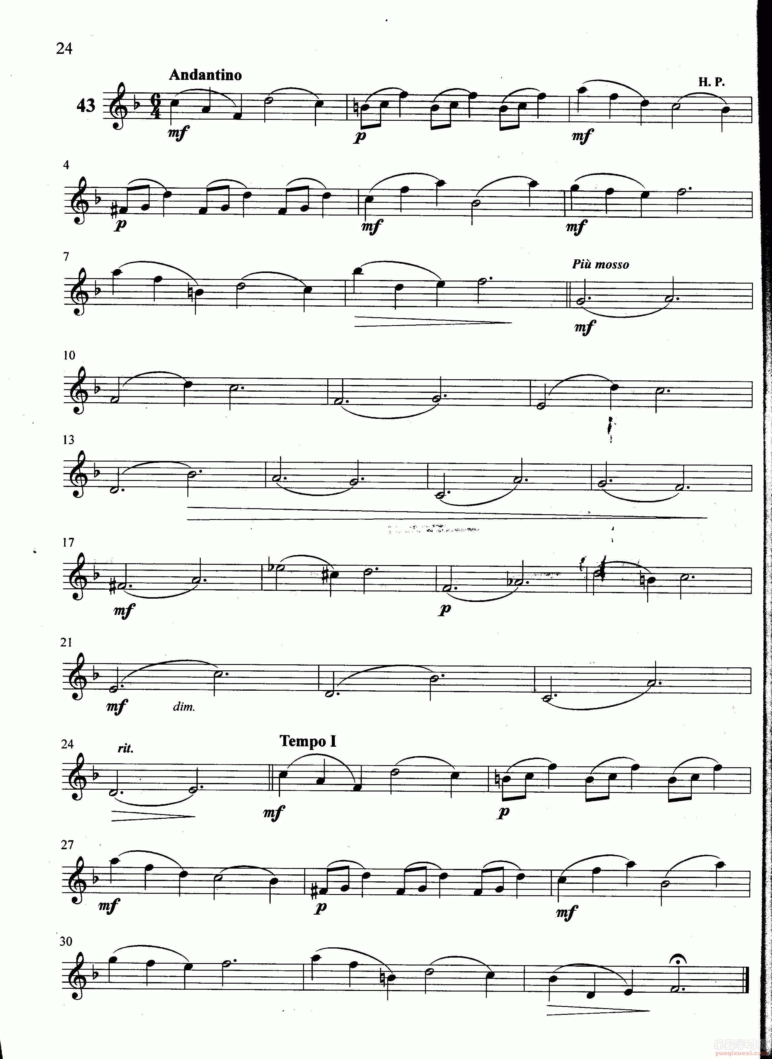 萨克斯管练习曲第100—024页