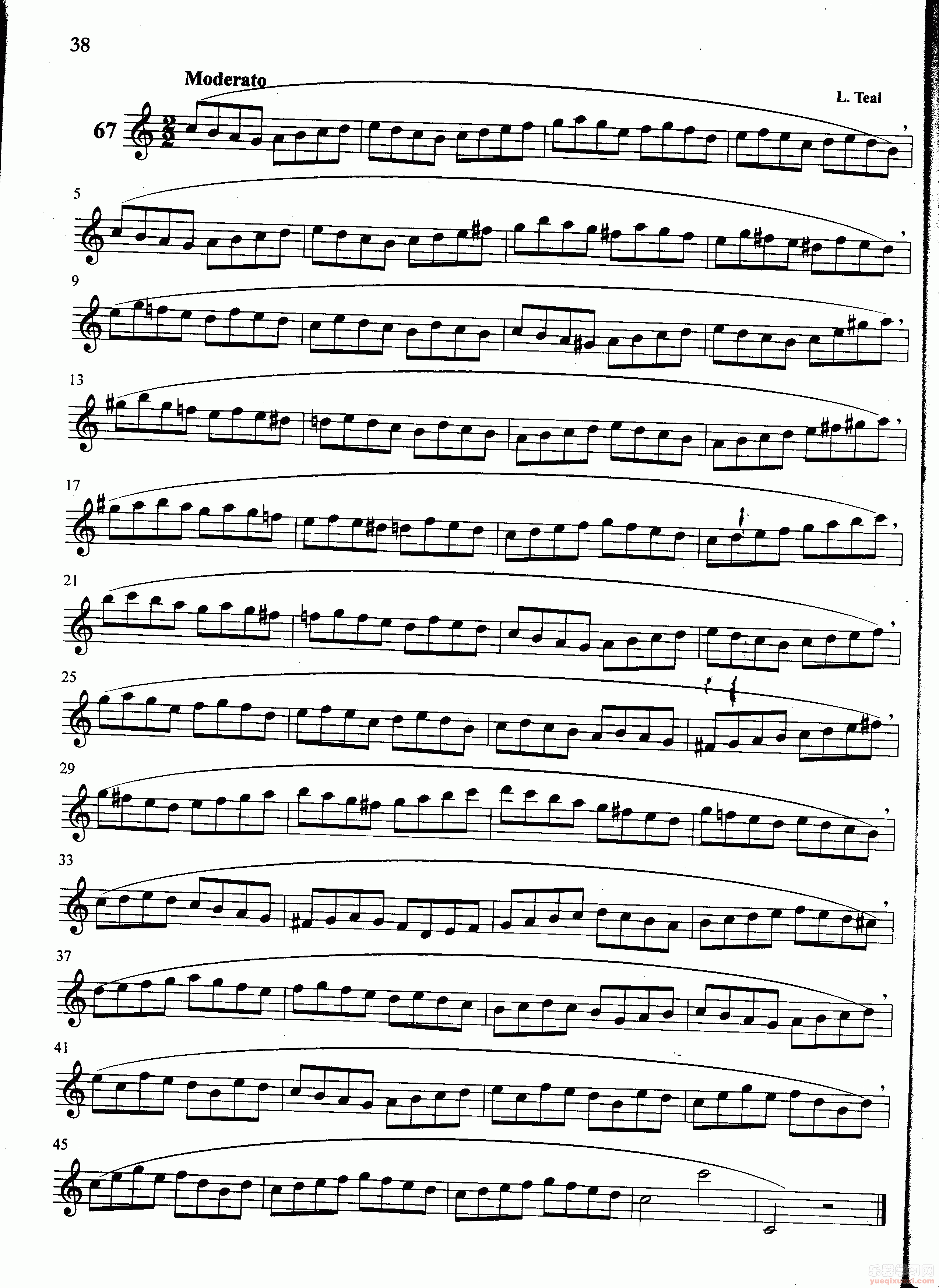 萨克斯管练习曲第100—038页