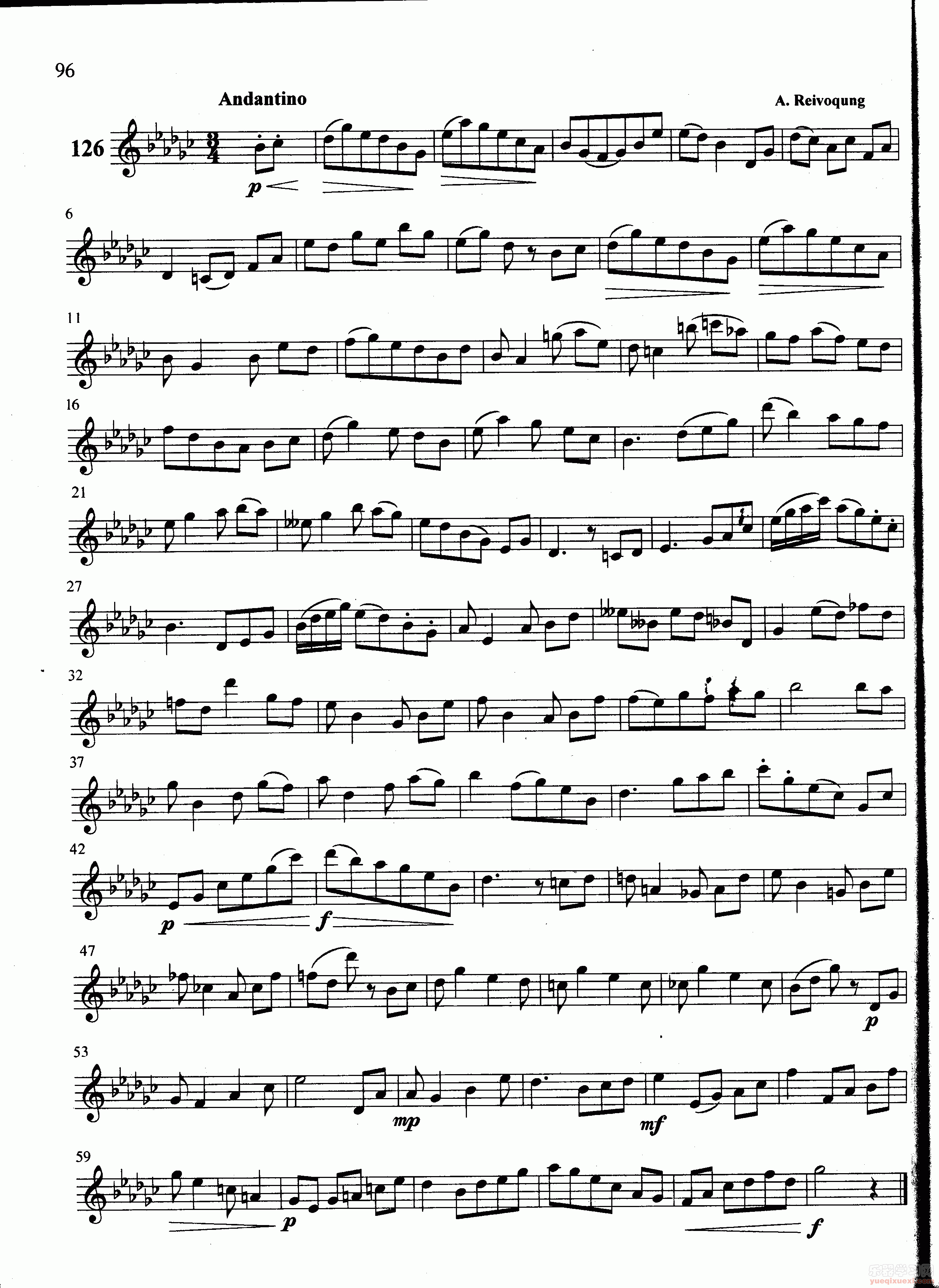 萨克斯管练习曲第100—096页