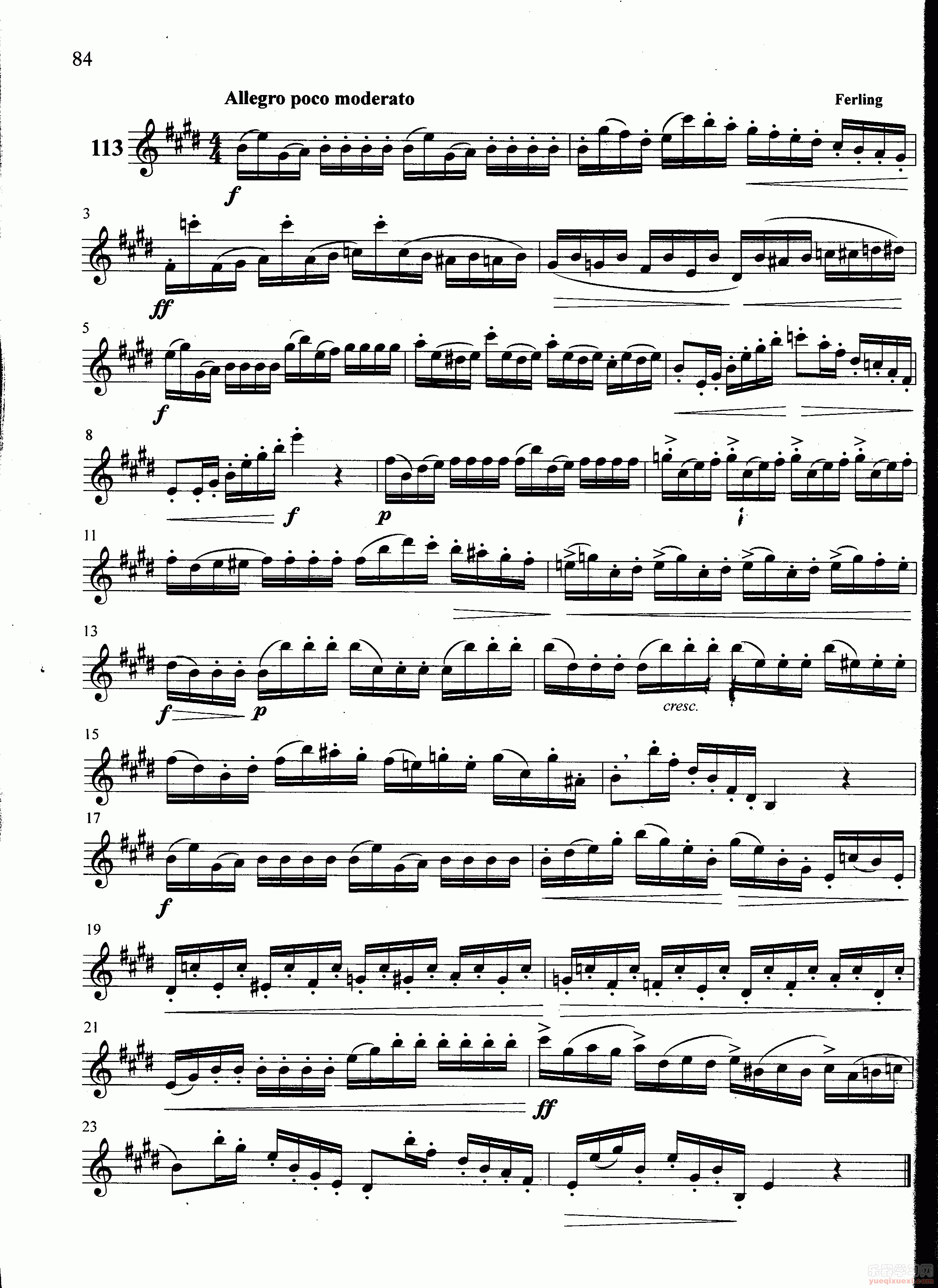 萨克斯管练习曲第100—084页