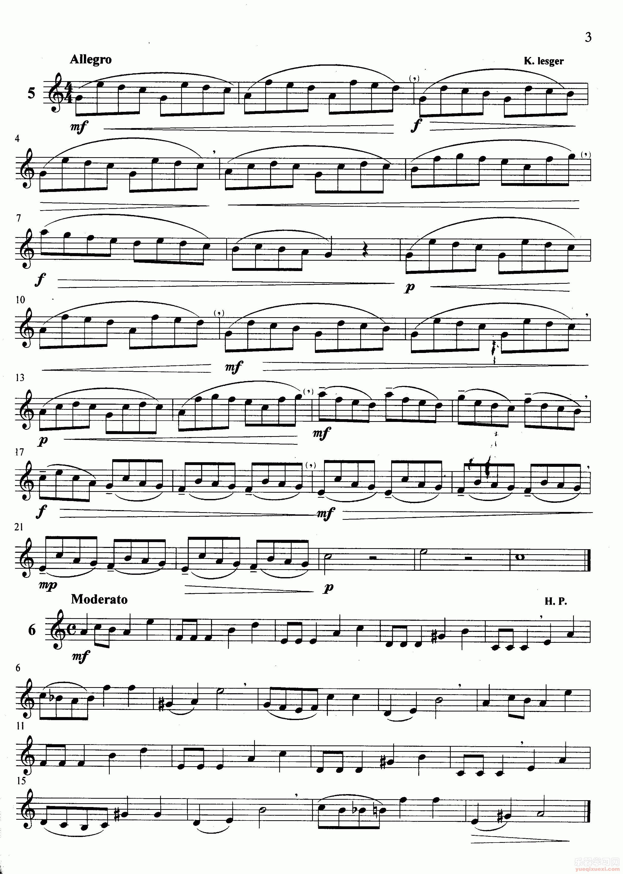 萨克斯管练习曲第100—003页