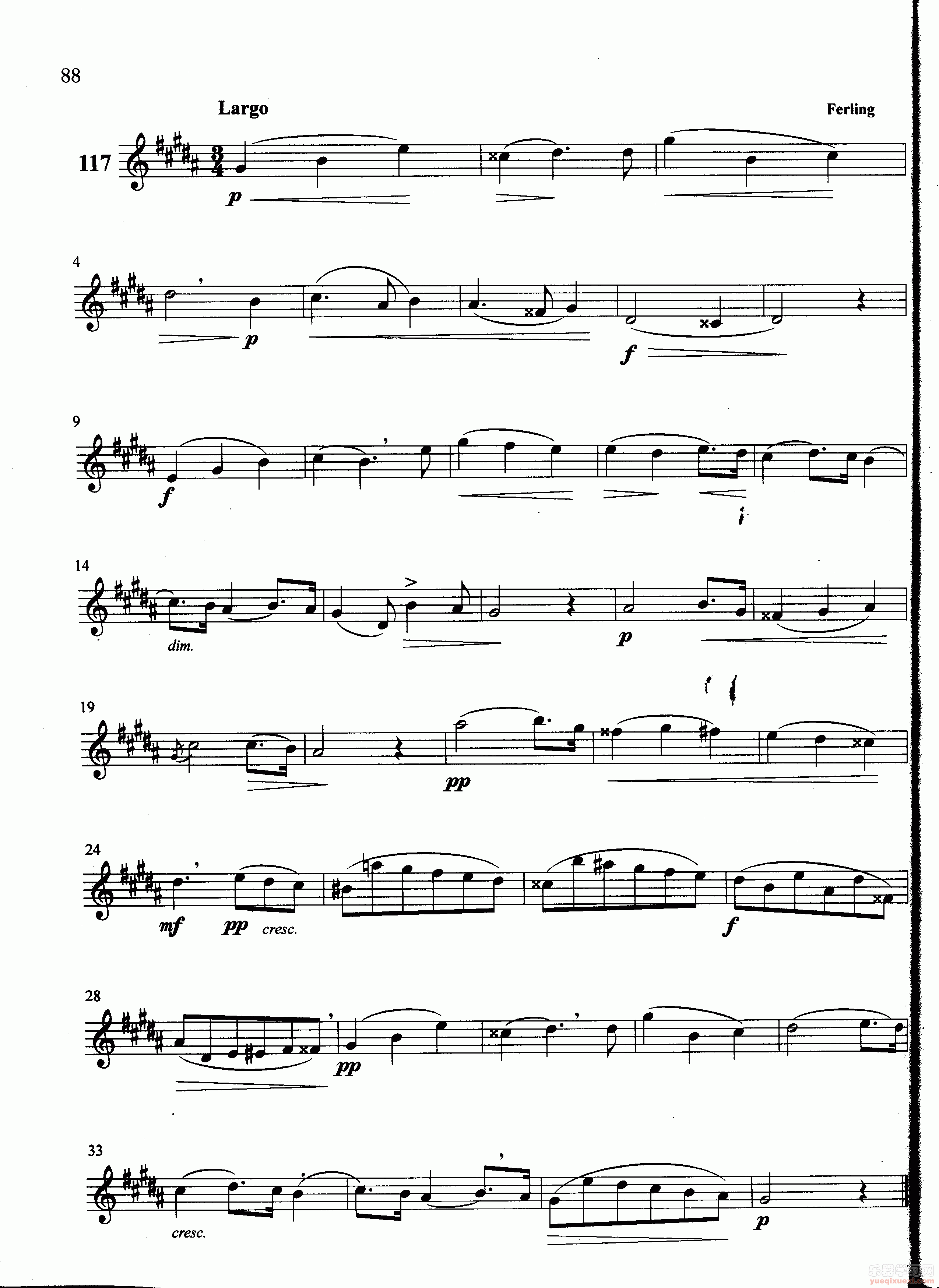 萨克斯管练习曲第100—088页