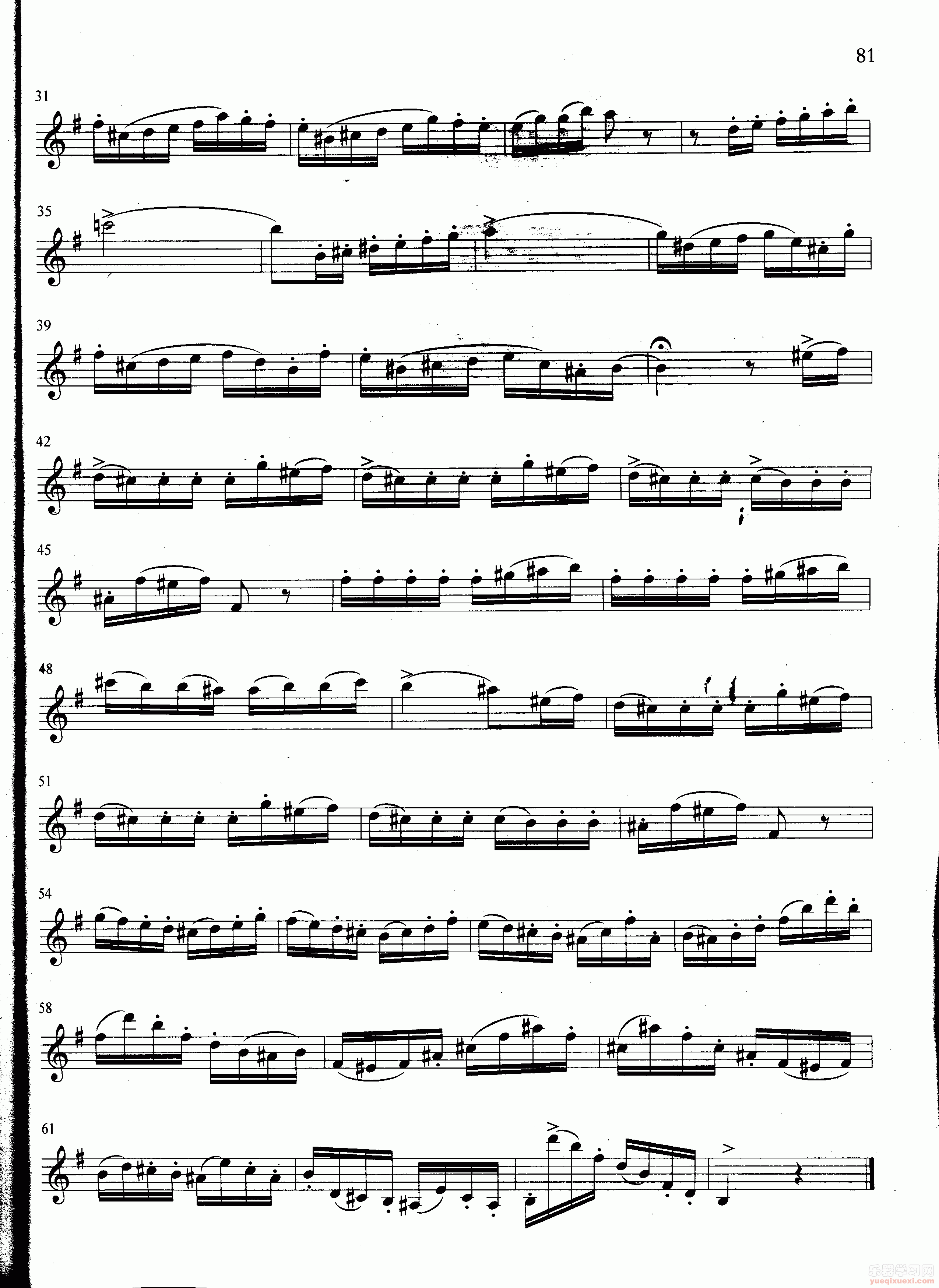萨克斯管练习曲第100—081页