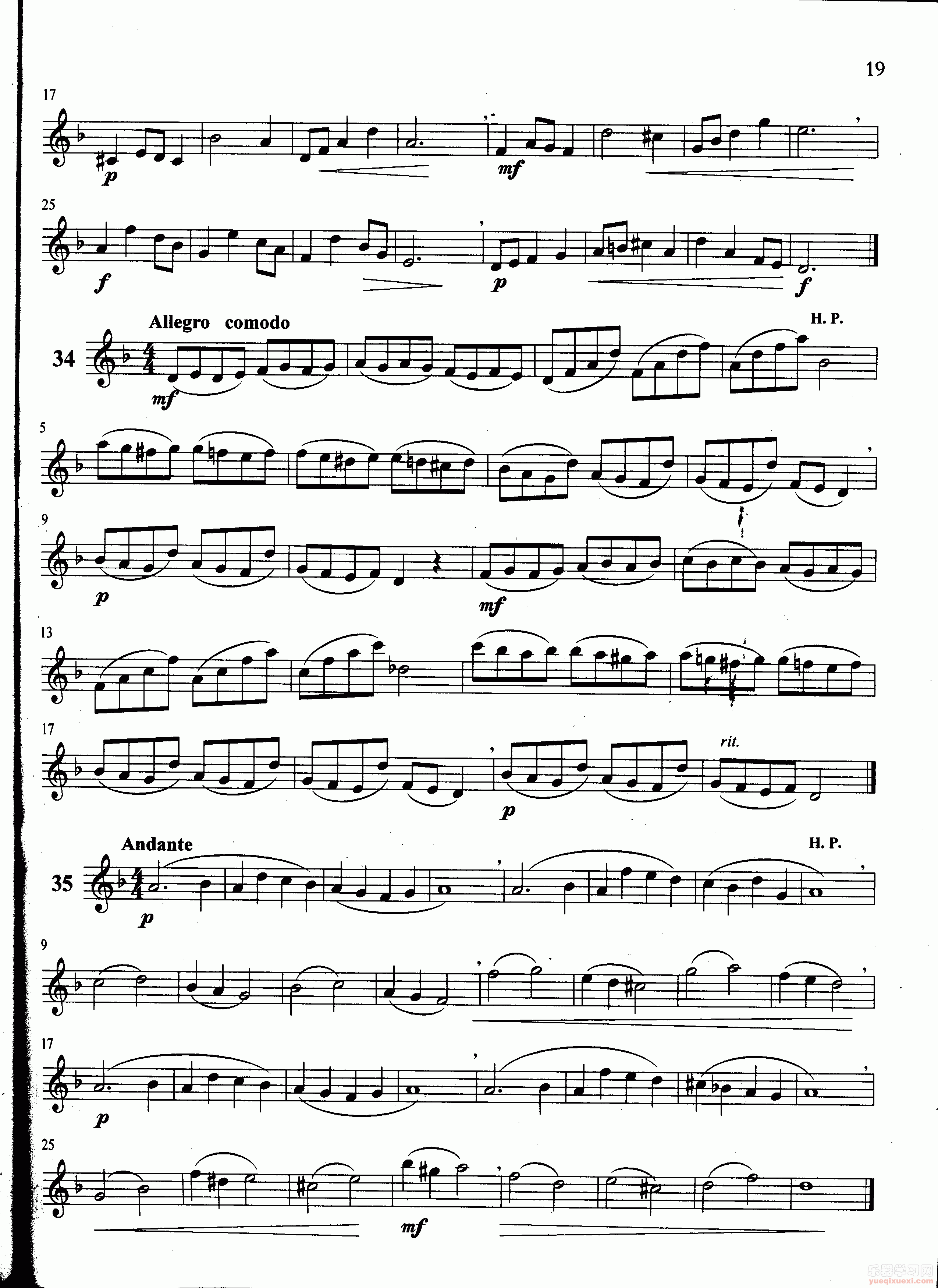 萨克斯管练习曲第100—019页