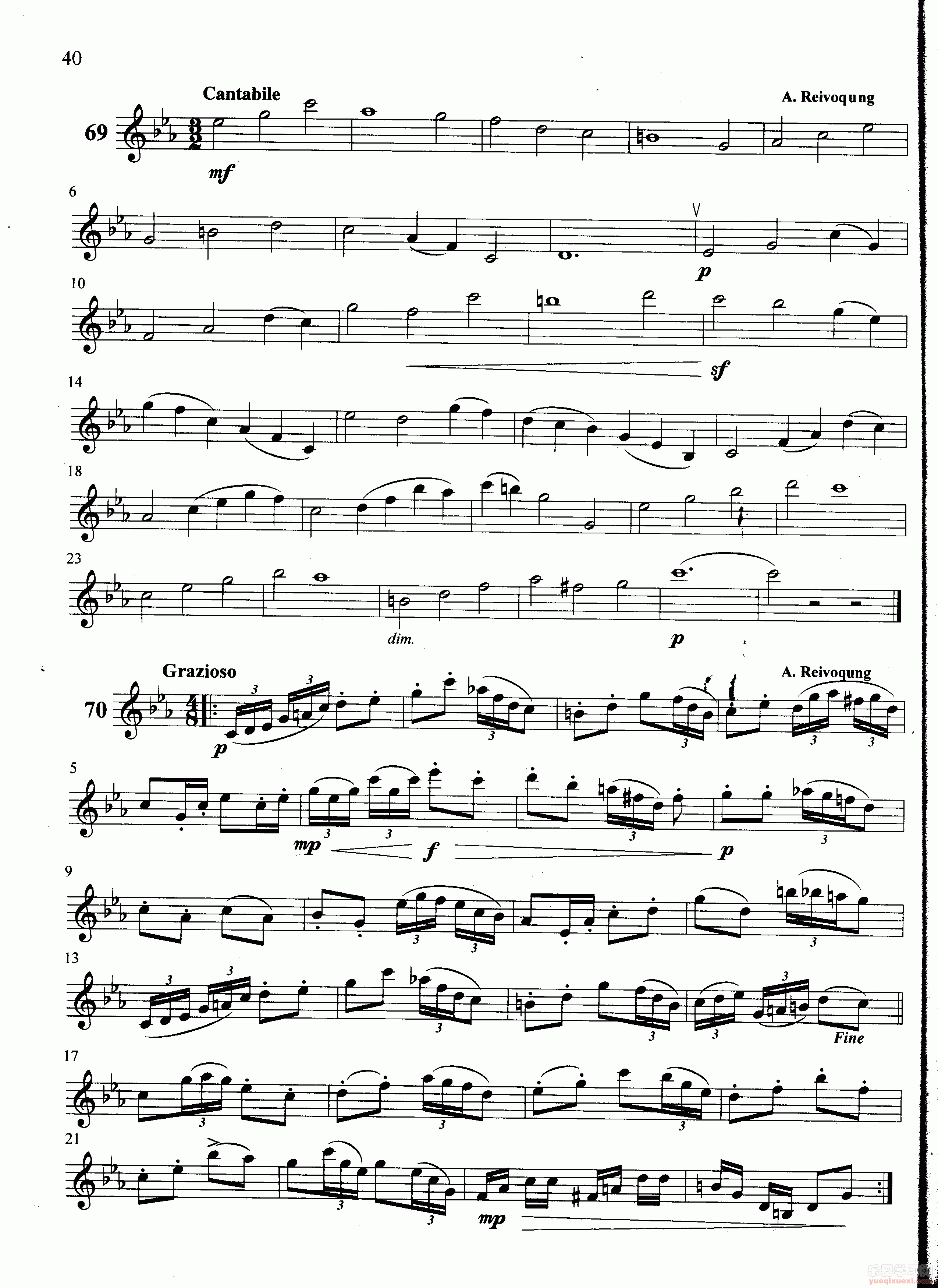 萨克斯管练习曲第100—040页