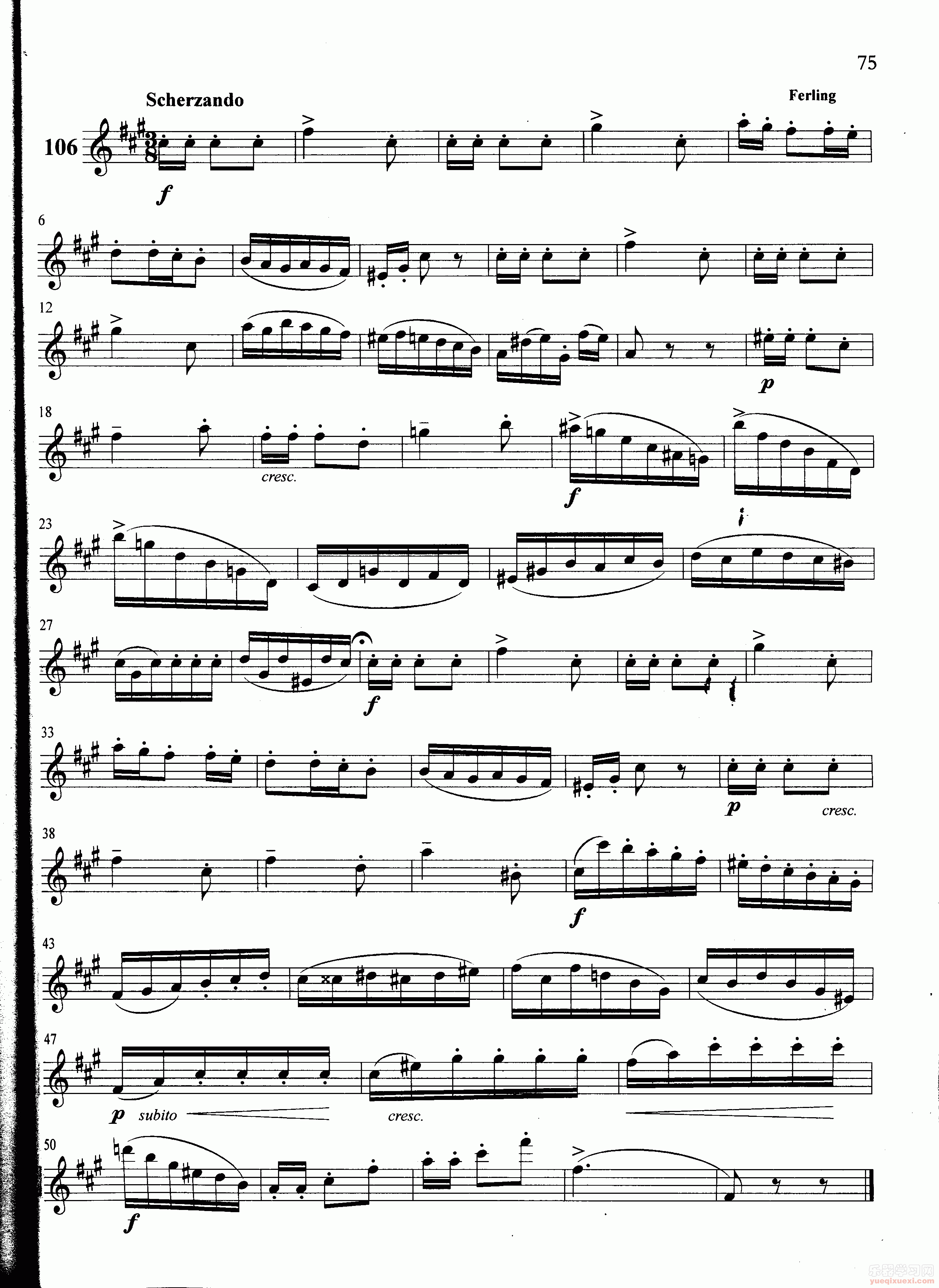 萨克斯管练习曲第100—075页