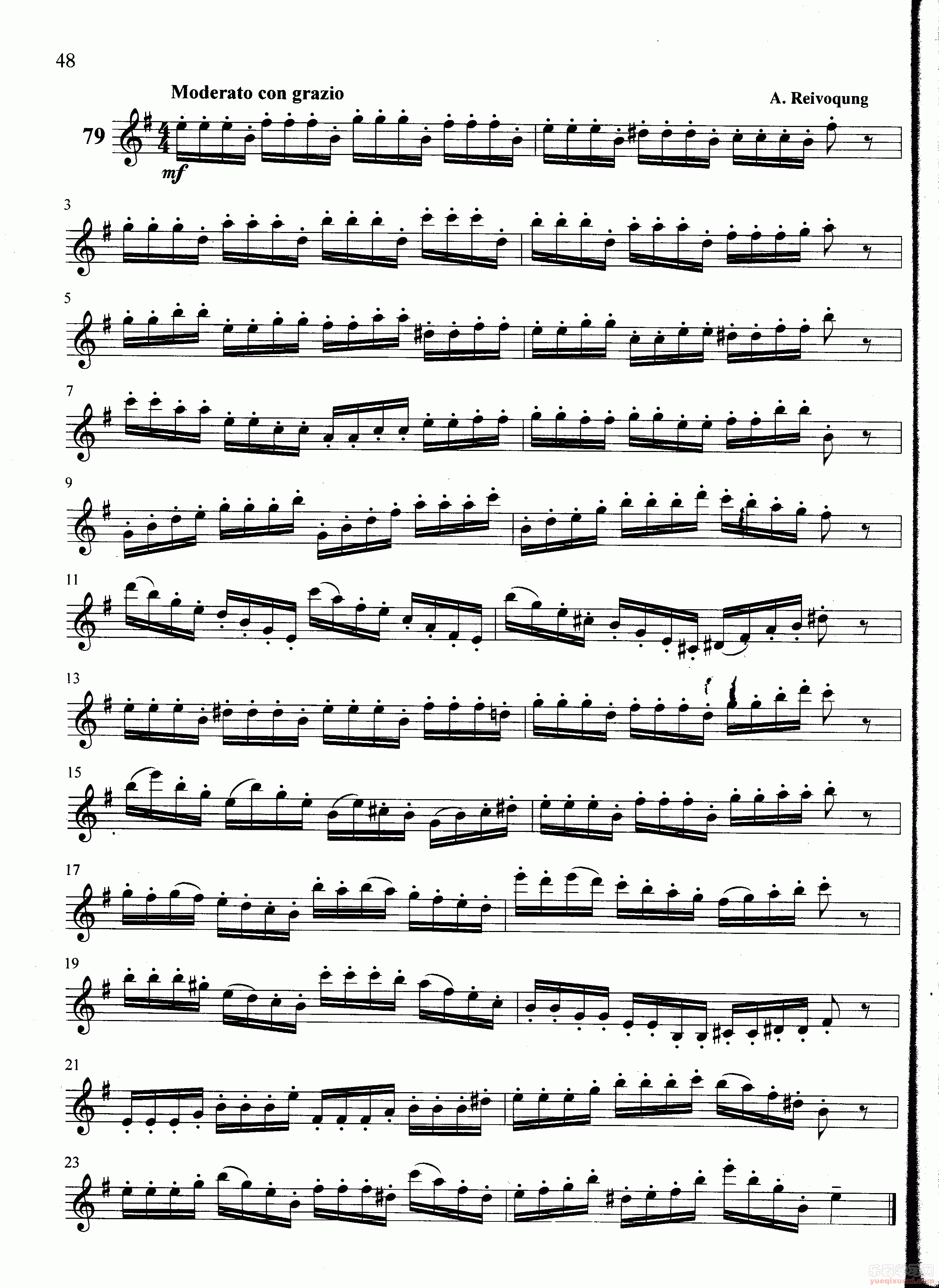 萨克斯管练习曲第100—048页