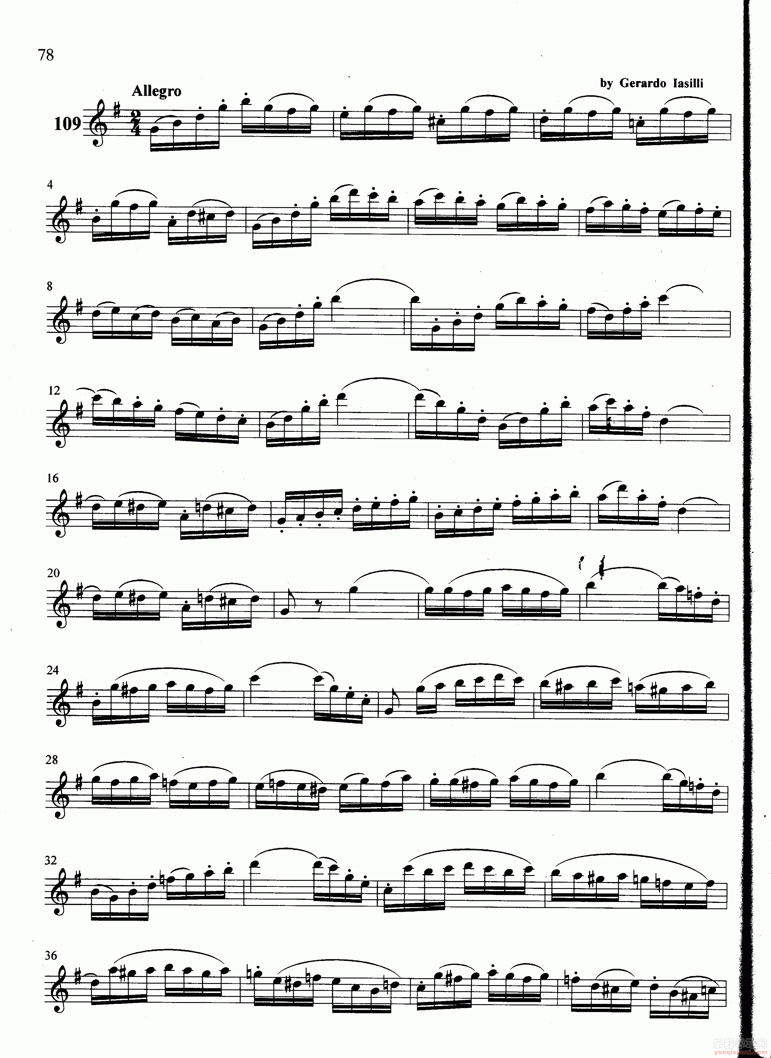 萨克斯管练习曲第100—078页