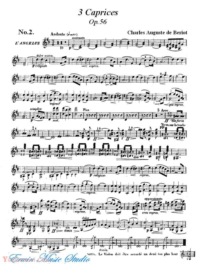 贝里奥-3首小提琴随想曲 作品 36 02