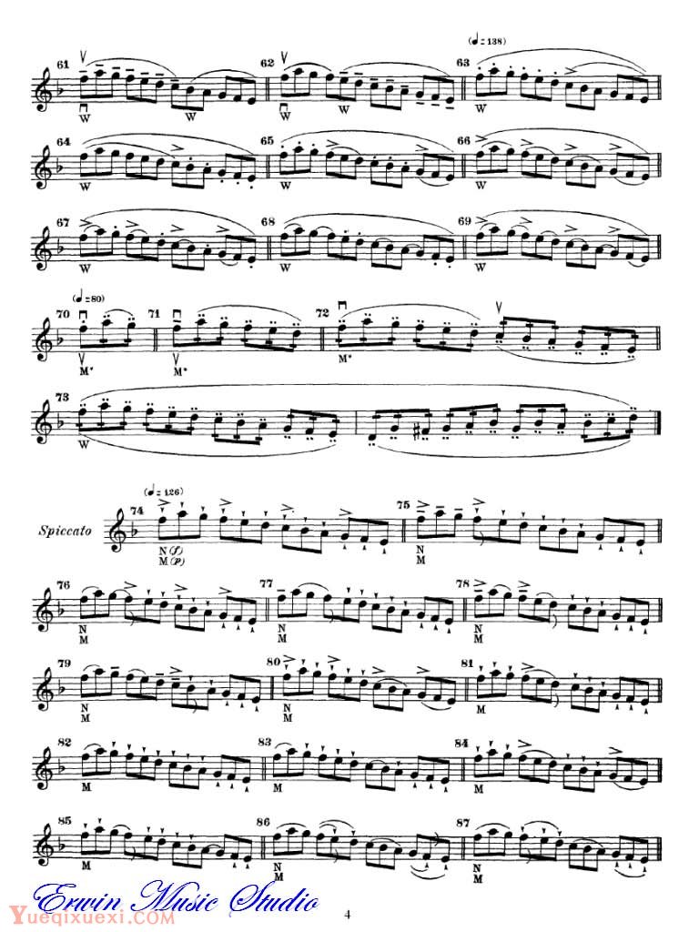 舍夫契克-小提琴运弓手法训练 作品.2, 第二册01