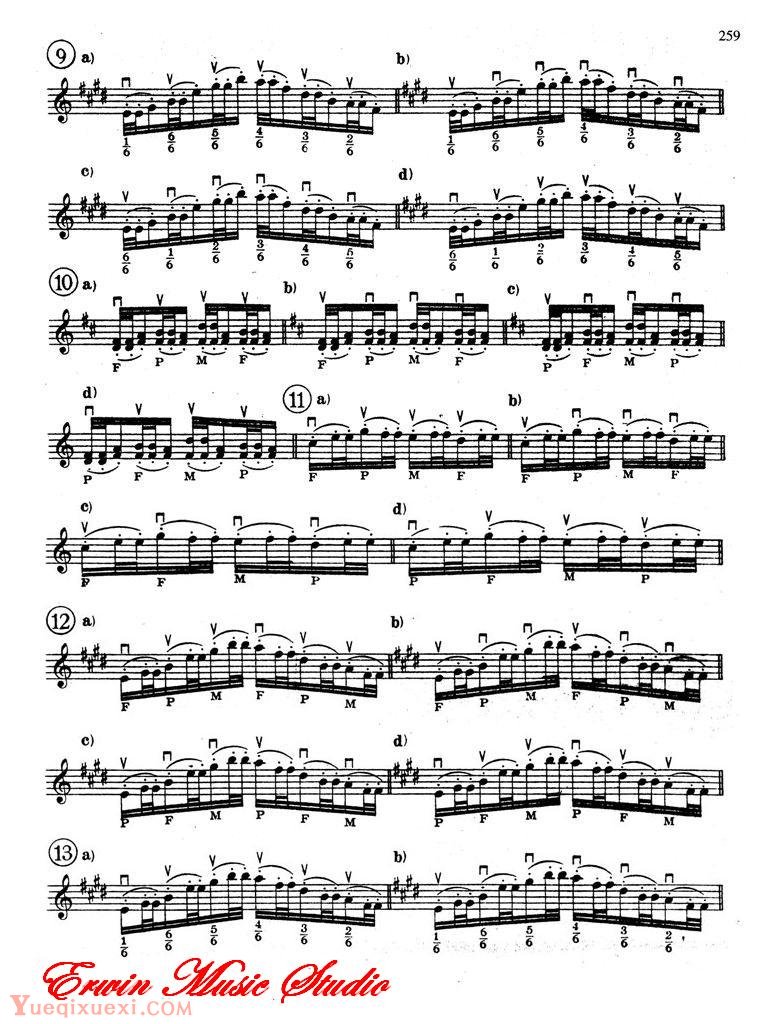 德米特里 康斯坦丁 多尼斯,高级断奏练习,作品.21 练习曲谱