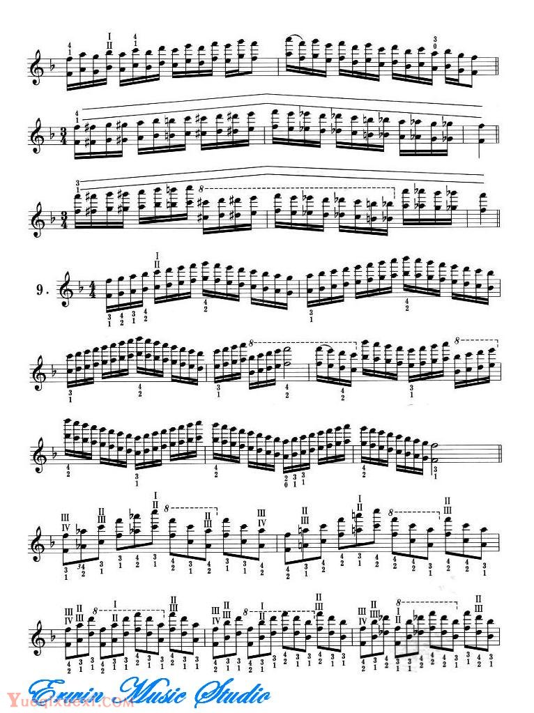 小提琴音阶体系 每日大、小調音阶练习3