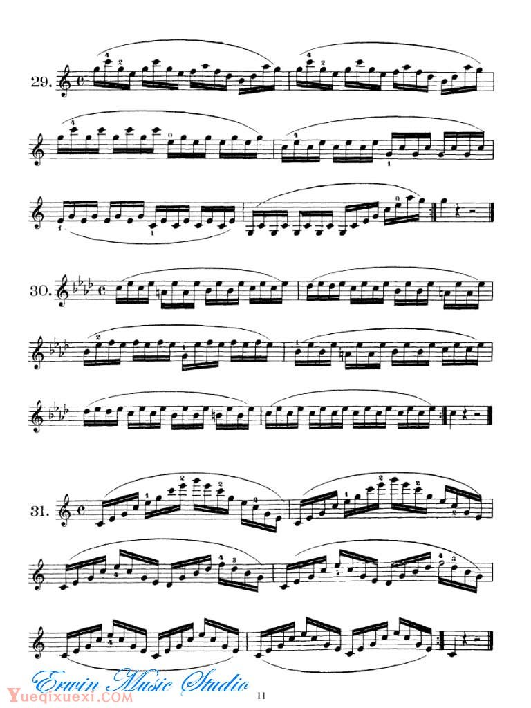 丹克拉-小提琴技巧 作品74