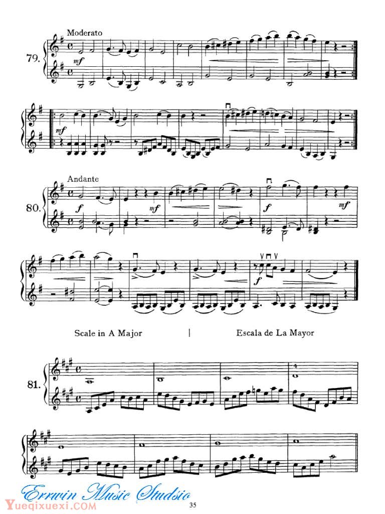弗朗茨 沃尔法特-小提琴初级练习 作品.38  33-48