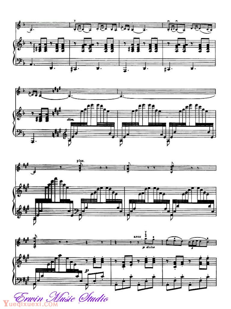 克莱斯勒-格拉祖诺夫-西班牙小夜曲 作品20 第2首Piano  Fritz Kreisler,  Alexander Glazunov,  Spanish Serenade Op.20,No.2