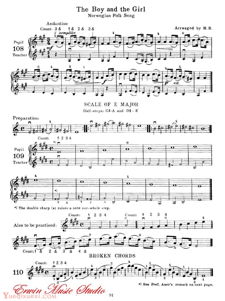 麦亚班克小提琴演奏法第一部份-初步演奏法06